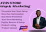 setup stan store, payhip, beacon ai, product listing